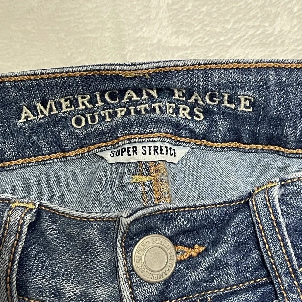 American‎ Eagle Women's Juniors Midi Super Stretch Shorts Size See Measurements